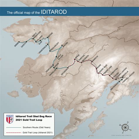 iditarod map printable.